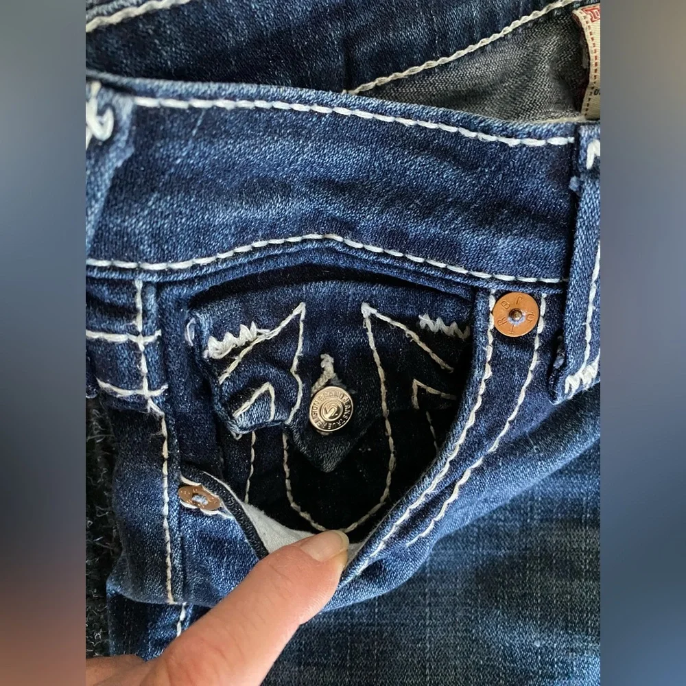 True Religion Designer jeans BECKY Big T -size 26 - Picture 7 of 13